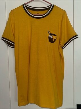 NWT Box Lunch Winnie the Pooh Honey Pot & Bee Yellow & Brown Shirt Sz XL